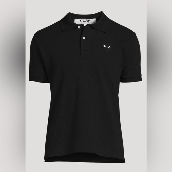 Mens Comme Des Garçons Cotton Heart Polo Shirt XL - Picture 3 of 9